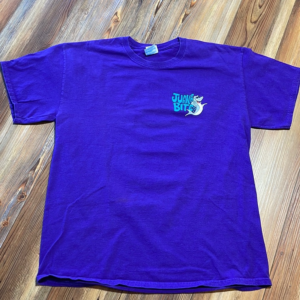 Juana’s Pagodas Sailors Grill Shirt Shark Bite Navarre Beach Florida L Large